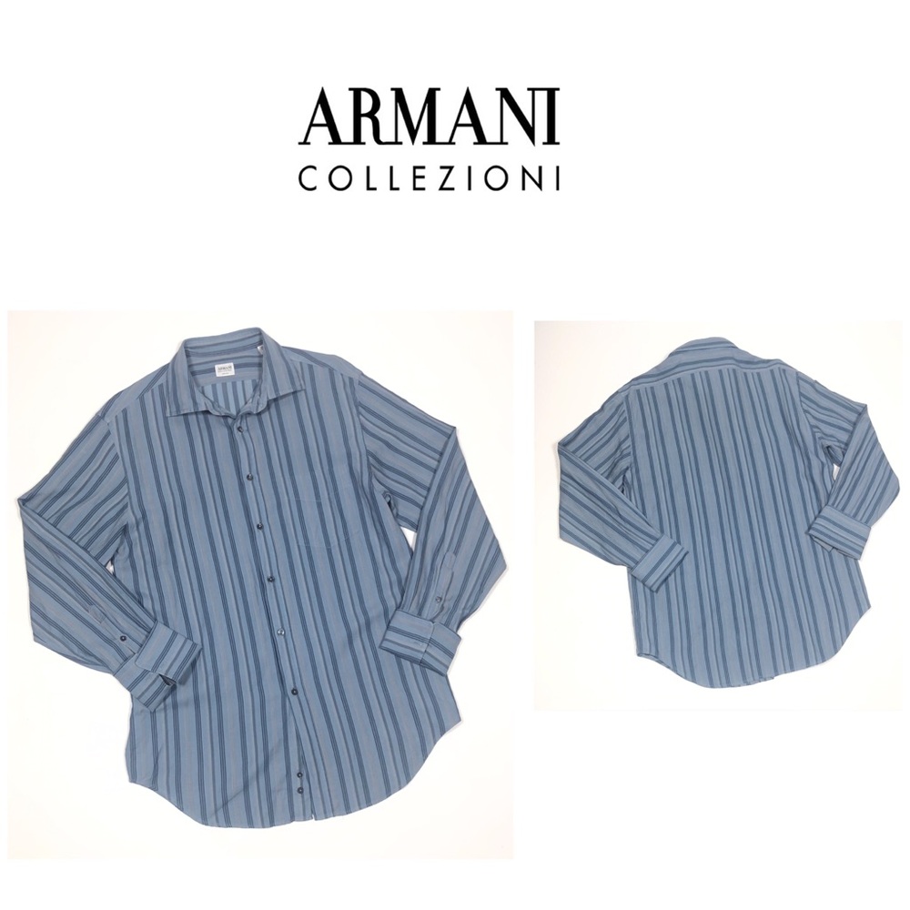 ARMANI COLLEZIONI Men's French Cuff Dress Shirt